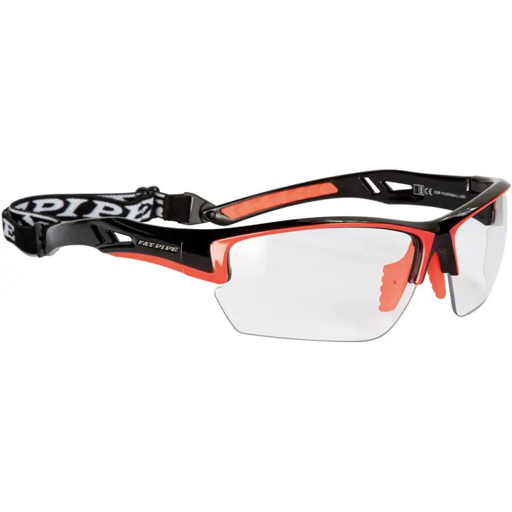 Saalihoki kaitseprillid Kids, must/oranz