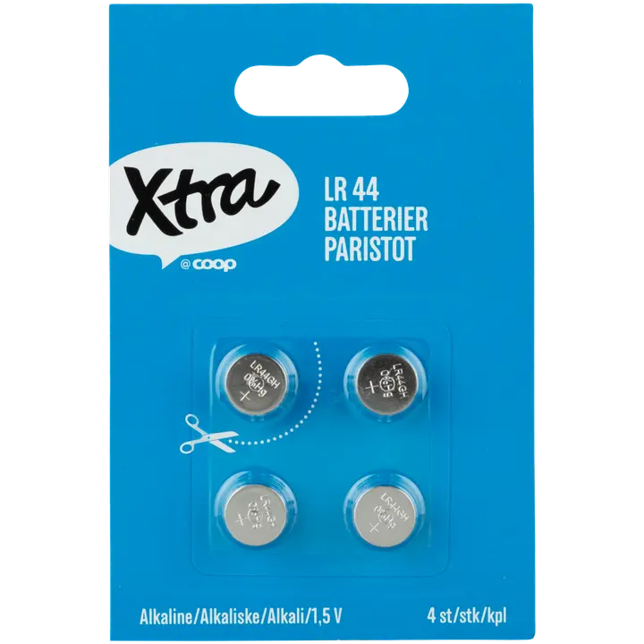 Xtra leelispatarei lr44 4tk