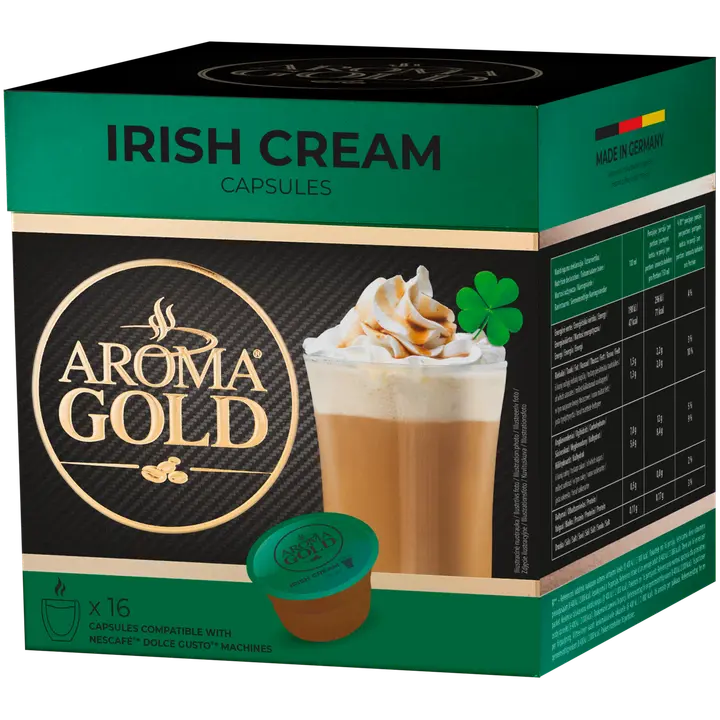 AROMA GOLD Irish Cream pikakahvikapselit 16 kpl, 256 g