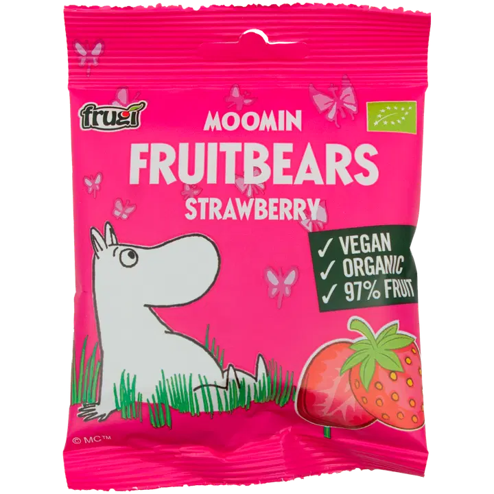 Moomin hedelmänallet mansikka 40 g