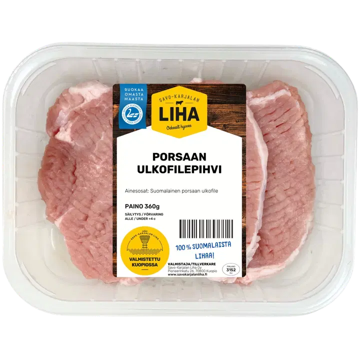 Savo-Karjalan Liha Oy Porsaan ulkofilepihvi 360g