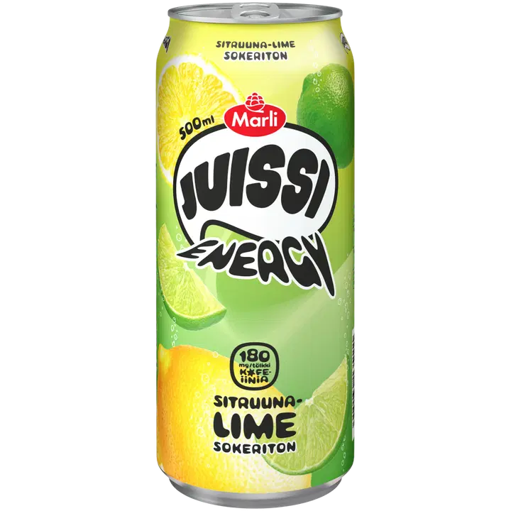 Marli Juissi Energy Sokeriton Sitruuna-lime energiajuoma 0,5 L