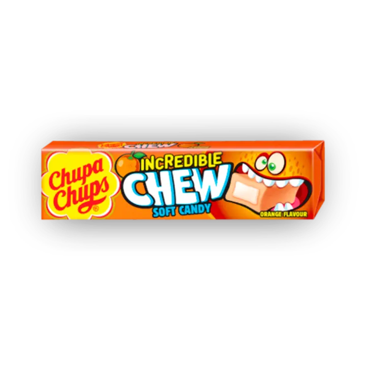 Chupa Chups Incredible Chew apelsini 45g