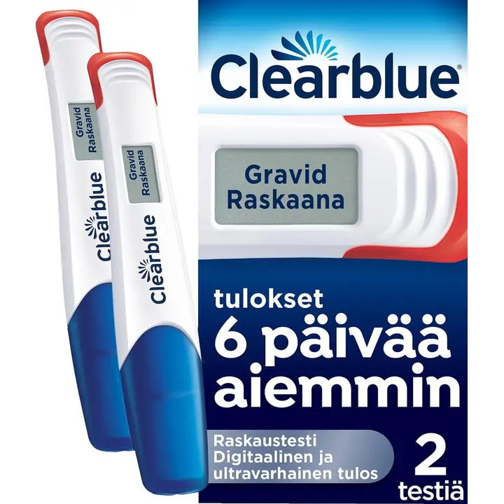 Clearblue Digitaalinen Ultravarhainen 2kpl raskaustesti