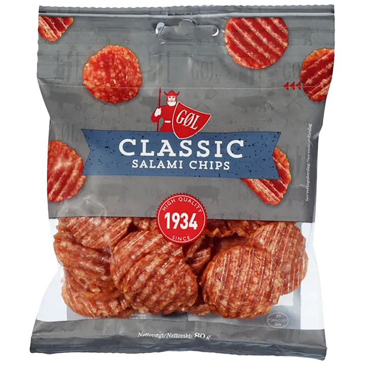 GØL Salami chips Classic 80g