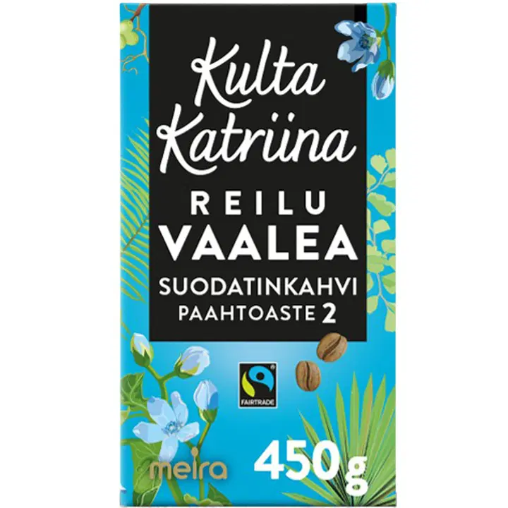 Kulta Katriina Reilu Vaalea suodatinkahvi Reilu kauppa 450g
