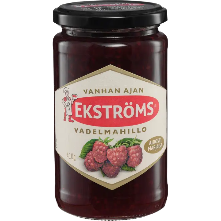 Ekströms Vanhan ajan vadelmahillo 410g
