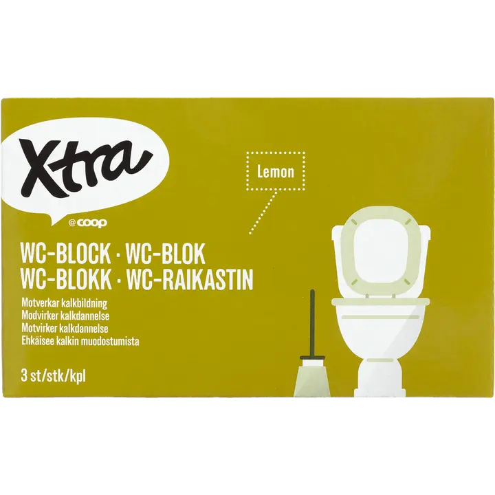 Xtra wc-raikastin lemon 3kpl