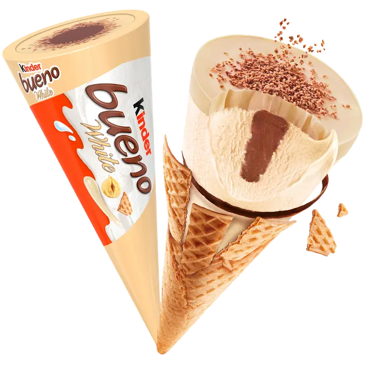 Kinder Bueno White Cone -jäätelö 62g