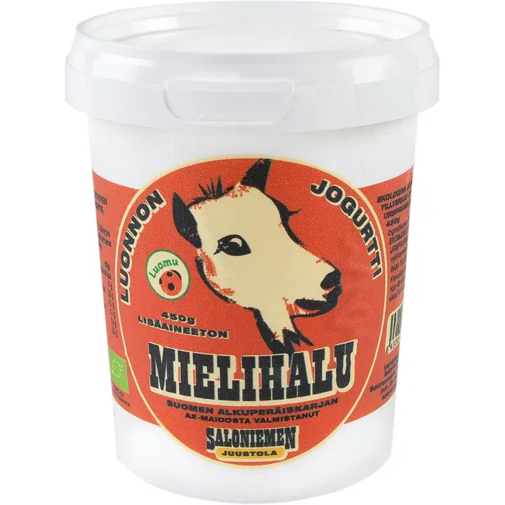 Saloniemen Juustola Mielihalu luonnonjogurtti 450g