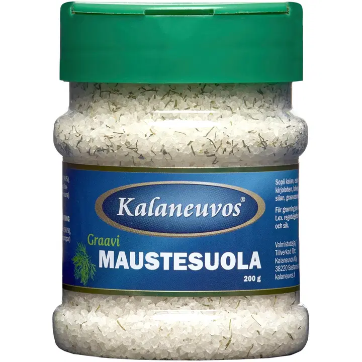 Kalaneuvos Graavimaustesuola 200g