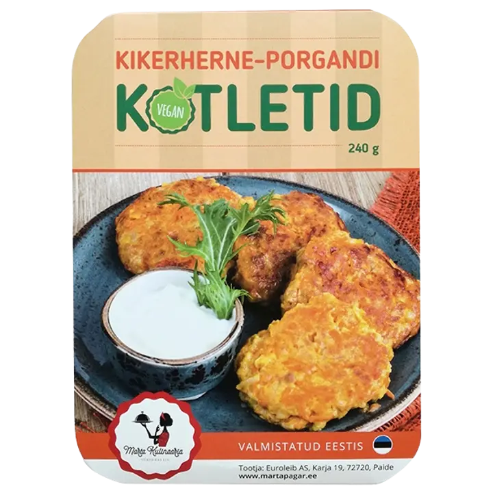 Marta pagar Kikerherne-Porgandi Kotlet 240G