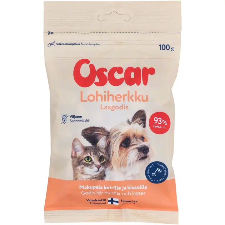 Oscar Lohiherkku koirille ja kissoille 100 g