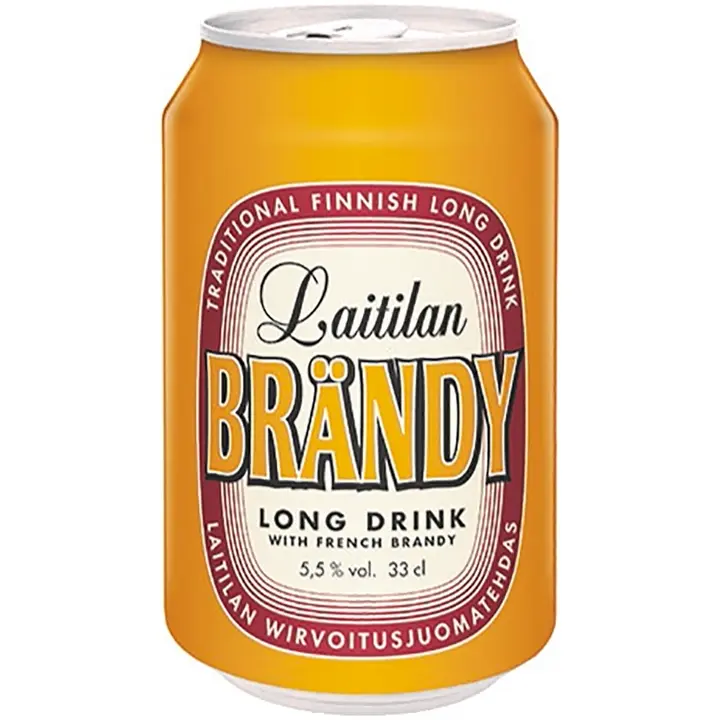 Laitilan Brändy 5,5% 0,33L long drink with French brandy
