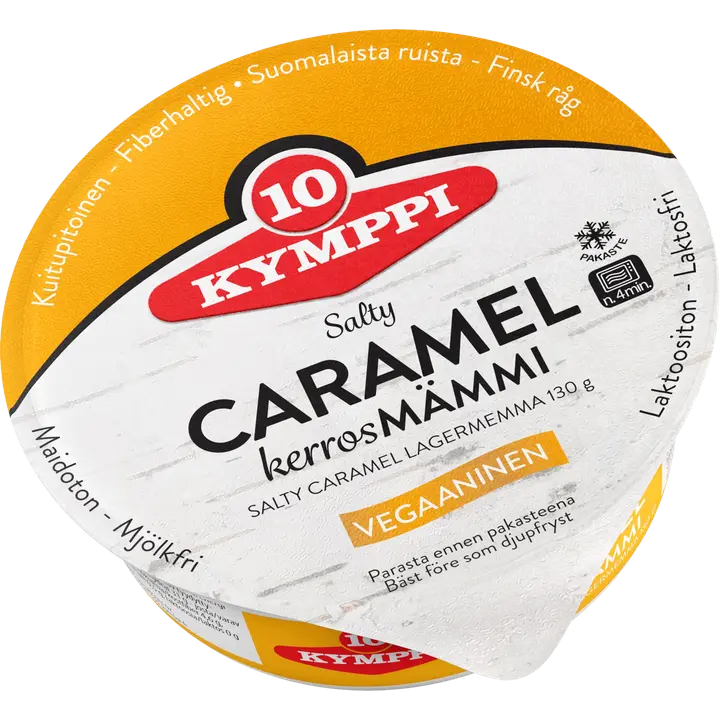 Kymppi Salty Caramel kerrosmämmi 130 g pakaste vegaaninen