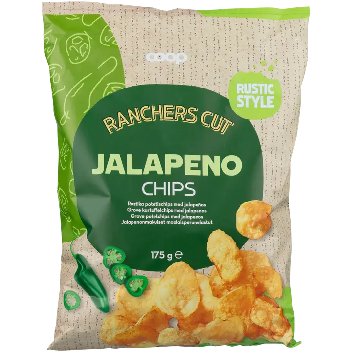 Coop maalaisperunalastut jalapeno 175 g