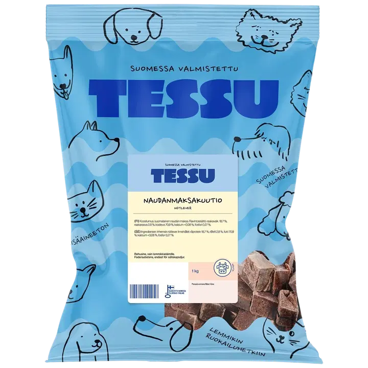 Tessu Naudanmaksakuutio 1kg
