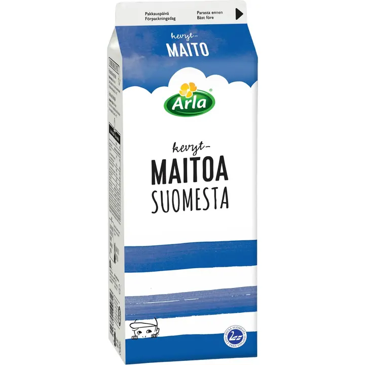Arla 1,5 L Suomesta kevytmaito