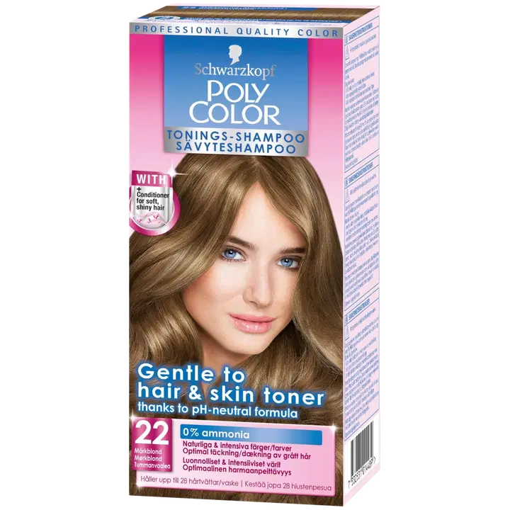 Schwarzkopf Poly Color 22 Tummanvaalea Sävyteshampoo