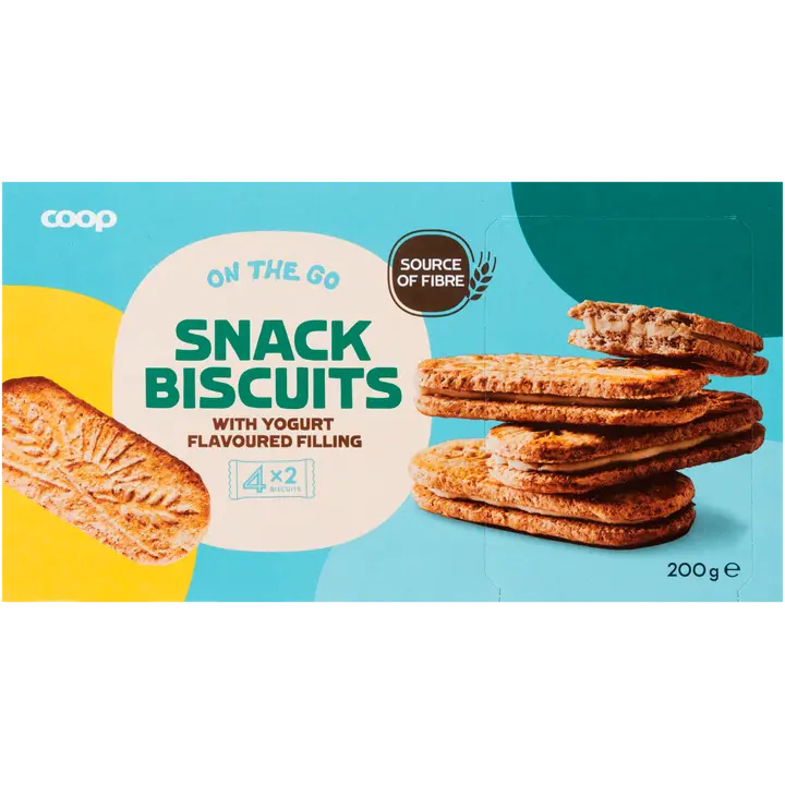 Coop jogurttitäytteiset keksit 200 g