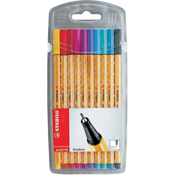 Stabilo tindipliiats 0,4 10 värvi