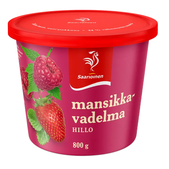 Saarioinen Mansikka-vadelmahillo 800g