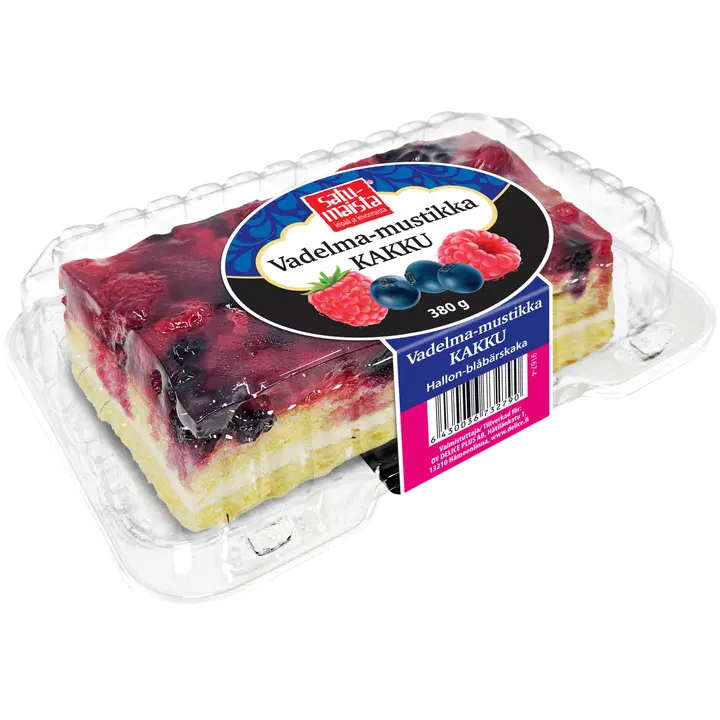 Satumaista 380g Vadelma-Mustikkakakku