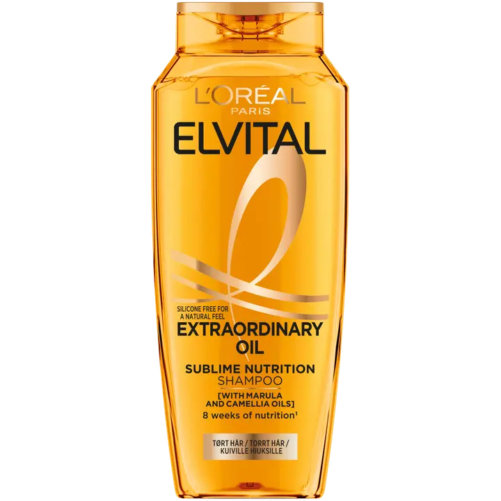 L'Oréal Paris Elvital Extraordinary Oil Shampoo normaaleille ja kuiville hiuksille 250ml