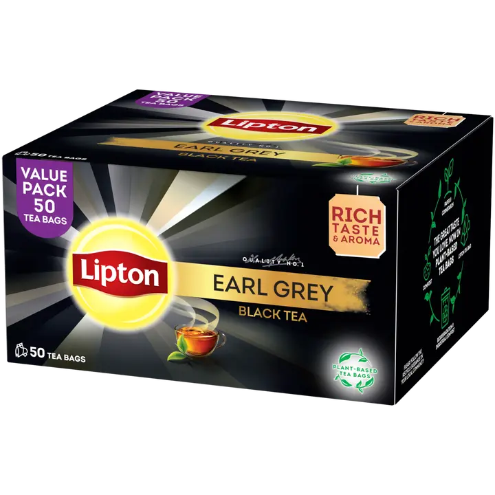 Lipton Earl Grey Musta Tee 50p/80g