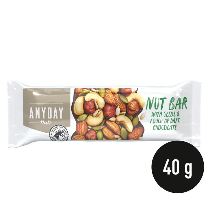 Anyday Nuts Bar with seeds pähkinäpatukka 40g
