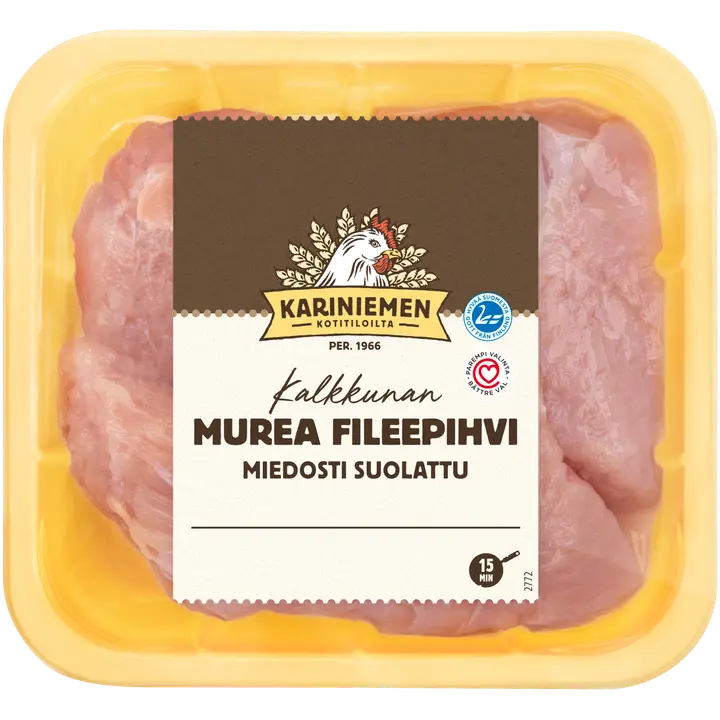 Kariniemen Kalkkunan fileepihvi miedosti suolattu 400 g