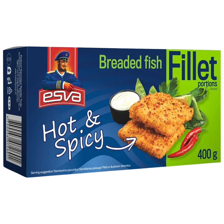 Paneeritud kalafileepala Hot&Spicy, 400 g