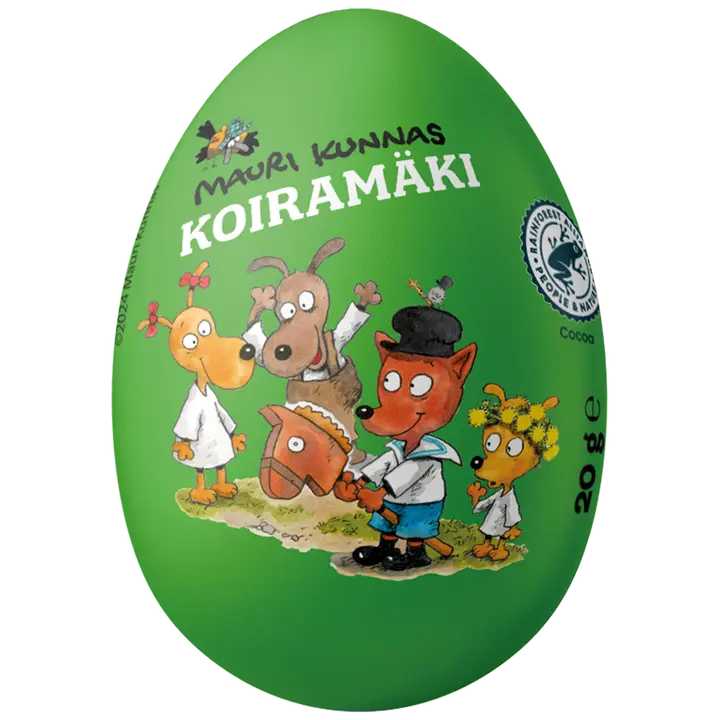 Mauri Kunnas Koiramäki yllätyssuklaamuna RA 20g