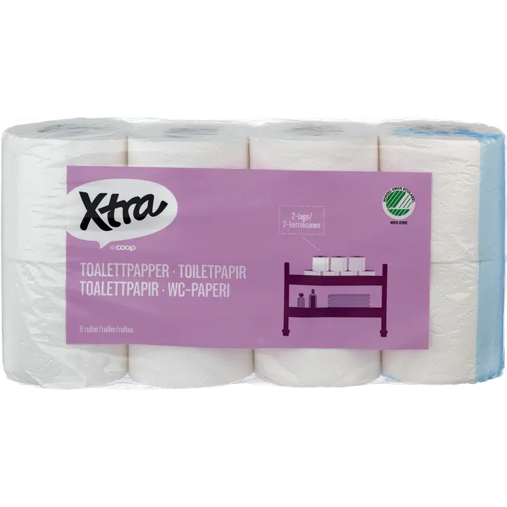 X-tra tualettpaber 8 rulli