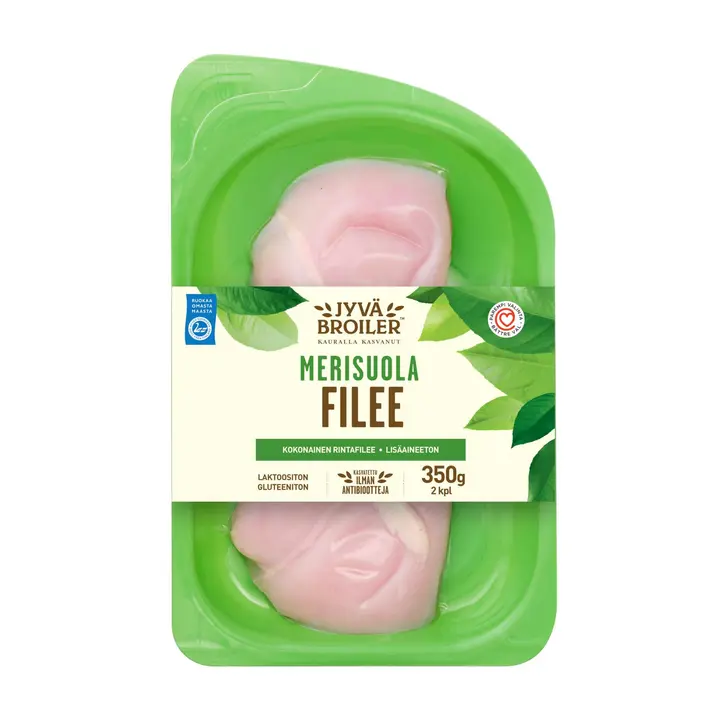 Jyväbroiler Broilerin Filee Merisuola 350g