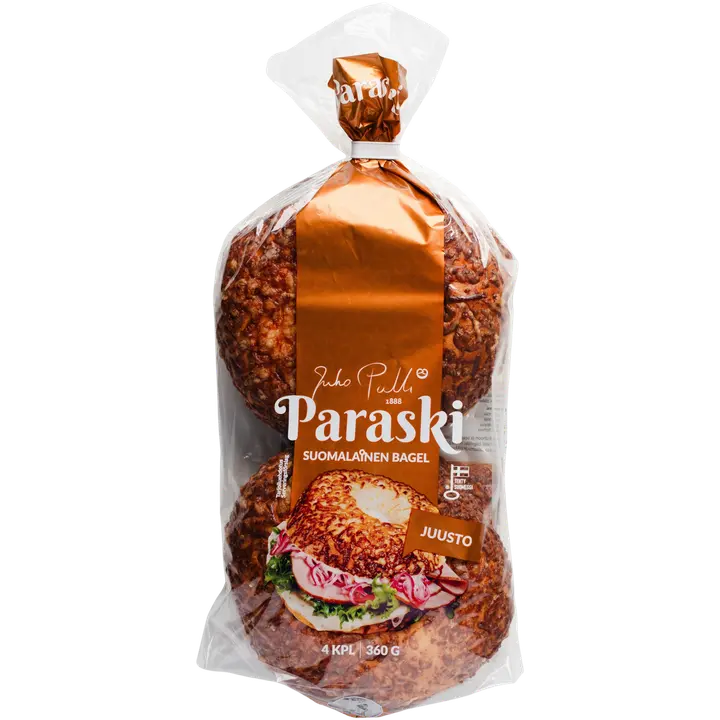 Juho Pullin Paraski - Suomalainen bagel 4 kpl 360 g juusto