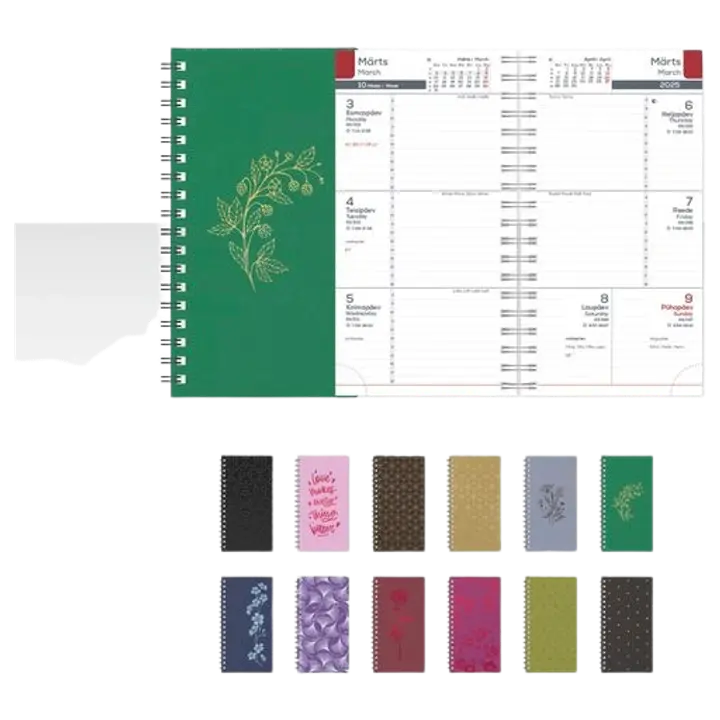 Midimärkmik spiral kartong nädal h