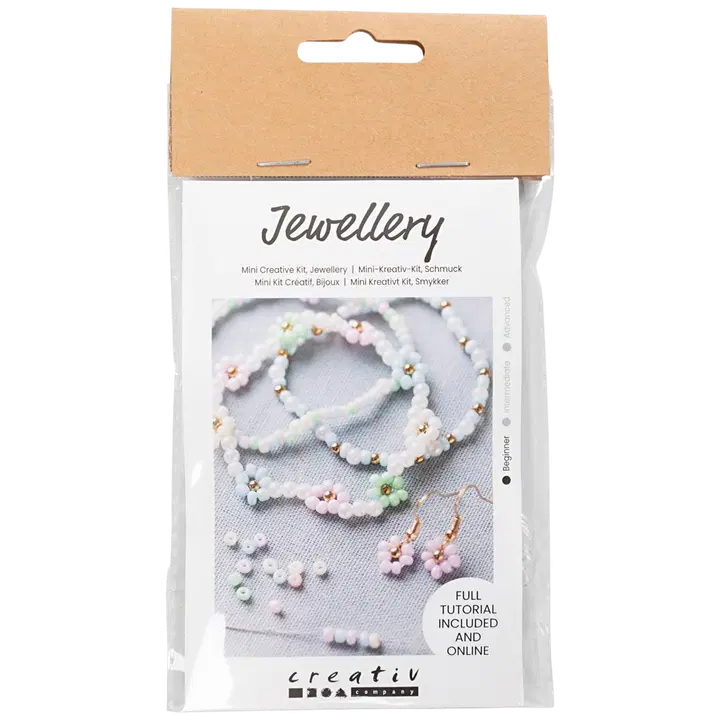 Askartelusetti Mini Koruaskartelu, joustava rannekoru, korvarenkaat, 1 pkk