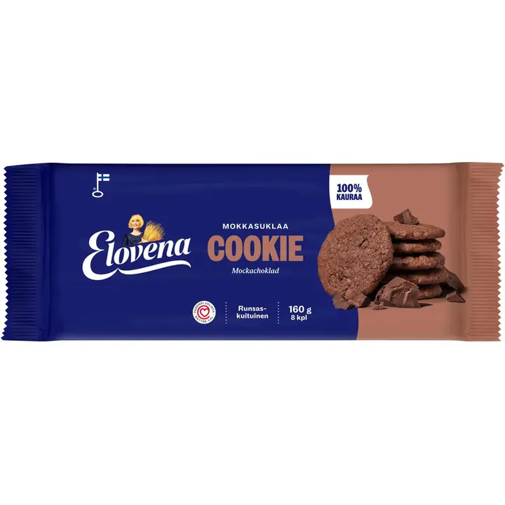 Elovena 160g mokkasuklaanmakuinen cookie