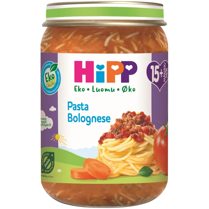 HiPP Luomu Pasta Bolognese 15kk 250g