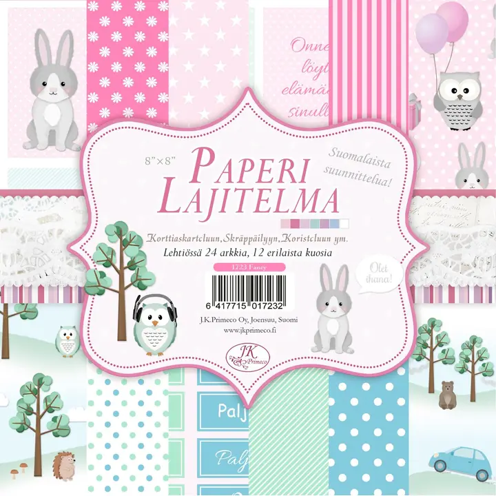 J.K. Primeco paperilajitelma 8x8 Fancy