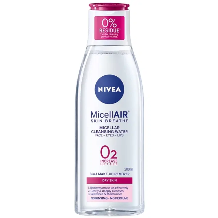 Daily Essentials Nivea MicellAIR Skin Breathe® dry skin -puhdistusvesi kuivalle iholle 200ml