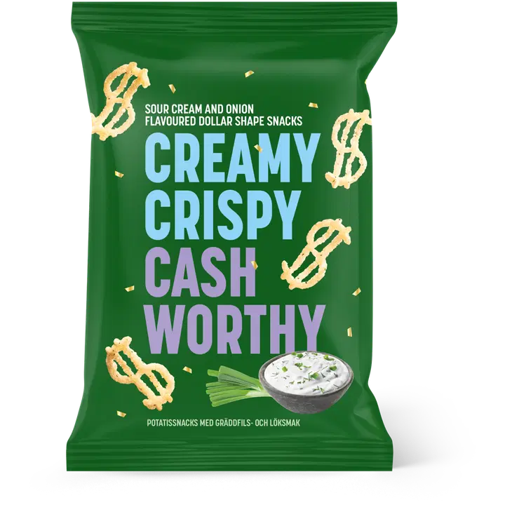 Dollar Snack hapukoore- ja sibulamaitselised kartulisnäkid 50g