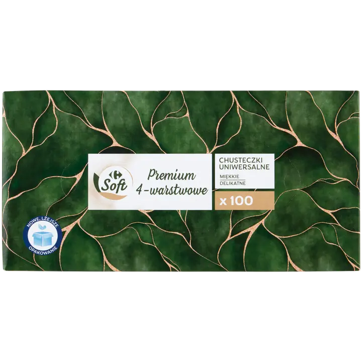Soft 4-kihilised premium salvrätikud Carrefour 100tk