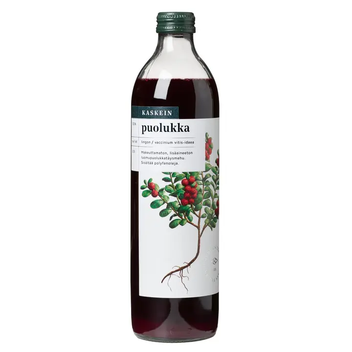Kaskein Marja Luomupuolukkatäsymehu 0,5l lisäaineeton