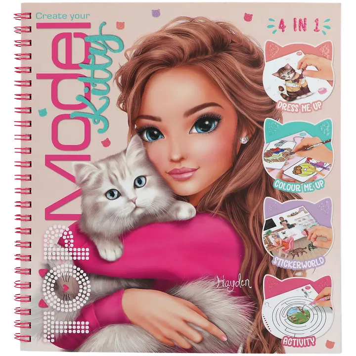 TOPModel Kitty puuhakirja