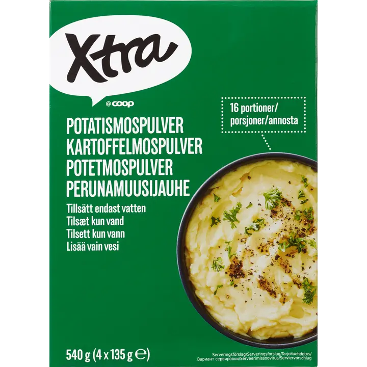 Xtra perunamuusijauhe 4x135 g