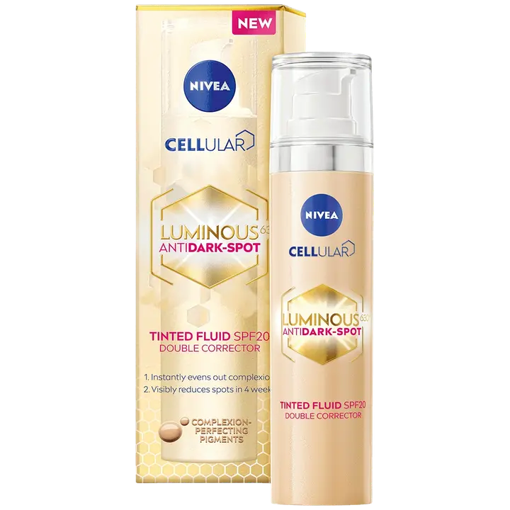 NIVEA Cellular Luminous 630 Anti Dark-Spot Tinted Fluid sk 20 -päivävoide 40ml