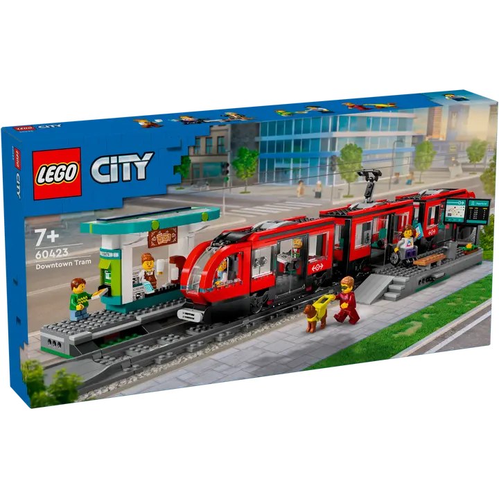 LEGO® City 60423 - Keskikaupungin pikaratikkapysäkki