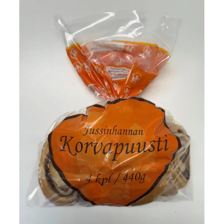 Jussinhannan Leipä korvapuusti 4 kpl 440 g